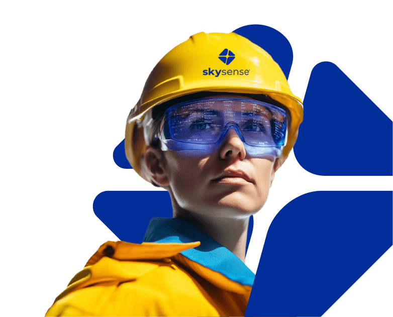 Profesional de industria con equipo de seguridad